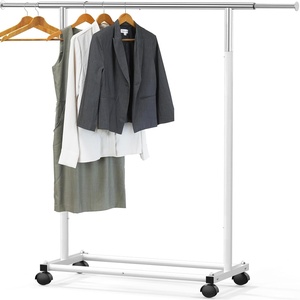 image:imageSimple Houseware Standard Rod Garment Clothing Rack SilverWhite