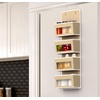 image:imageSimple Houseware 4 Clear Window Pocket Over Door Hanging Organizer GrayBeige