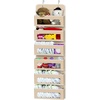 image:imageSimple Houseware 4 Clear Window Pocket Over Door Hanging Organizer GrayBeige