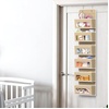 image:imageSimple Houseware 4 Clear Window Pocket Over Door Hanging Organizer GrayBeige