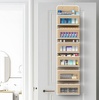image:imageSimple Houseware 4 Clear Window Pocket Over Door Hanging Organizer GrayBeige