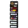 image:imageSimple Houseware 4 Clear Window Pocket Over Door Hanging Organizer GrayBlack