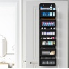 image:imageSimple Houseware 4 Clear Window Pocket Over Door Hanging Organizer GrayBlack