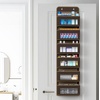 image:imageSimple Houseware 4 Clear Window Pocket Over Door Hanging Organizer GrayBrown