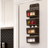 image:imageSimple Houseware 4 Clear Window Pocket Over Door Hanging Organizer GrayBrown