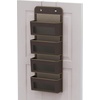 image:imageSimple Houseware 4 Clear Window Pocket Over Door Hanging Organizer GrayBrown