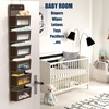 image:imageSimple Houseware 4 Clear Window Pocket Over Door Hanging Organizer GrayBrown