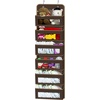 image:imageSimple Houseware 4 Clear Window Pocket Over Door Hanging Organizer GrayBrown
