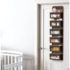 image:imageSimple Houseware 4 Clear Window Pocket Over Door Hanging Organizer GrayBrown