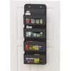 image:imageSimple Houseware 4 Clear Window Pocket Over Door Hanging Organizer GrayDark Gray