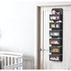 image:imageSimple Houseware 4 Clear Window Pocket Over Door Hanging Organizer GrayDark Gray