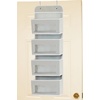 image:imageSimple Houseware 4 Clear Window Pocket Over Door Hanging Organizer GrayGray