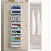 image:imageSimple Houseware 4 Clear Window Pocket Over Door Hanging Organizer GrayGray