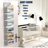 image:imageSimple Houseware 4 Clear Window Pocket Over Door Hanging Organizer GrayGray
