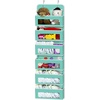 image:imageSimple Houseware 4 Clear Window Pocket Over Door Hanging Organizer GrayTurquoise