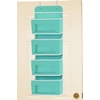 image:imageSimple Houseware 4 Clear Window Pocket Over Door Hanging Organizer GrayTurquoise