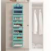 image:imageSimple Houseware 4 Clear Window Pocket Over Door Hanging Organizer GrayTurquoise