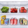 image:imageSimple Houseware 4 Pack Clear Fridge Storage Bins Organizer 12x62x342 Pack  12 x 6 x 34