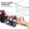 image:imageSimple Houseware 4 Pack Clear Fridge Storage Bins Organizer 12x62x344 Pack  14 x 7 x 375