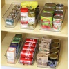 image:imageSimple Houseware 4 Pack Clear Fridge Storage Bins Organizer 12x62x346 Pack  Assorted Sizes