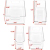 image:imageSimple Houseware 4 Pack Clear Fridge Storage Bins Organizer 12x62x346 Pack  Assorted Sizes