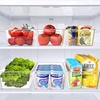 image:imageSimple Houseware 4 Pack Clear Fridge Storage Bins Organizer 12x62x348 Pack  Assorted Sizes2