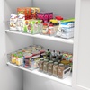 image:imageSimple Houseware 4 Pack Clear Fridge Storage Bins Organizer 12x62x348 Pack  Assorted Sizes2