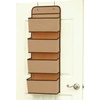 image:imageSimple Houseware 4 Pocket Over the Door Wall Mount Hanging Organizer BeigeBeige