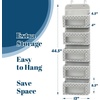 image:imageSimple Houseware 5 Clear Window Pocket Over Door Hanging Organizer ColorfulGeometric Gray