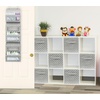 image:imageSimple Houseware 5 Clear Window Pocket Over Door Hanging Organizer ColorfulGeometric Gray