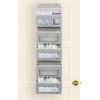 image:imageSimple Houseware 5 Clear Window Pocket Over Door Hanging Organizer ColorfulGeometric Gray