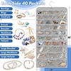 image:imageSimple Houseware 80Pocket Hanging Jewelry Organizer with 5 Sizes2 Pack