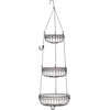 image:imageSimple Houseware Adjustable Metal Hanging Fruit Basket Oblate Black 11 W x 11 L x 30 HGold