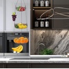 image:imageSimple Houseware Adjustable Metal Hanging Fruit Basket Oblate Black 11 W x 11 L x 30 HGold
