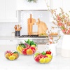 image:imageSimple Houseware Adjustable Metal Hanging Fruit Basket Oblate Black 11 W x 11 L x 30 HGold