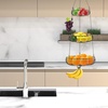 image:imageSimple Houseware Adjustable Metal Hanging Fruit Basket Oblate Black 11 W x 11 L x 30 HGold