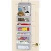 image:imageSimple Houseware 5 Clear Window Pocket Over Door Hanging Organizer ColorfulGray