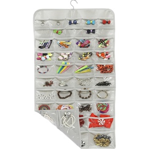 image:imageSimple Houseware 80Pocket Hanging Jewelry Organizer with 5 Sizes1 Pack