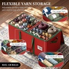 image:imageSimple Houseware 128 Christmas Ornament Storage Box with Adjustable Divider128 Ornaments
