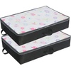 image:imageSimple Houseware 2 Pack Under Bed Storage Bin Black