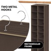 image:imageSimple Houseware 20 Section Shelves Hanging Shoes Organizer GrayBrown