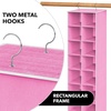 image:imageSimple Houseware 20 Section Shelves Hanging Shoes Organizer GrayPink