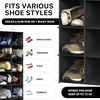 image:imageSimple Houseware 24 Section Shelves Hanging Shoes Organizer BlackBlack