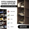 image:imageSimple Houseware 24 Section Shelves Hanging Shoes Organizer BlackBrown