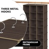 image:imageSimple Houseware 24 Section Shelves Hanging Shoes Organizer BlackBrown