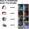 image:imageSimple Houseware 24 Section Shelves Hanging Shoes Organizer BlackGrey