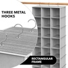 image:imageSimple Houseware 24 Section Shelves Hanging Shoes Organizer BlackGrey