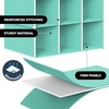 image:imageSimple Houseware 24 Section Shelves Hanging Shoes Organizer BlackTurquoise