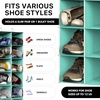 image:imageSimple Houseware 24 Section Shelves Hanging Shoes Organizer BlackTurquoise