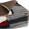 image:imageSimple Houseware 3 Pack Foldable Clothing Storage Box with Clear WindowBrown